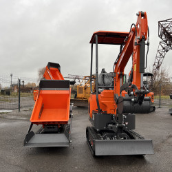 Міні самоскид LeiTe+Міні екскаватор LeiTe