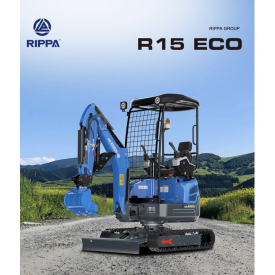 Міні-екскаватор Rippa R15 ECO - Зображення 1