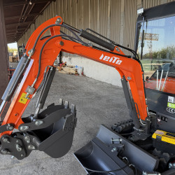 Міні-екскаватор LeiTe LT1018 CAB + швидкоз'єм, ковші 200 мм, 380 мм, 600 мм, 800 мм гідравлічний планувальний, гідро прижим, Ripper