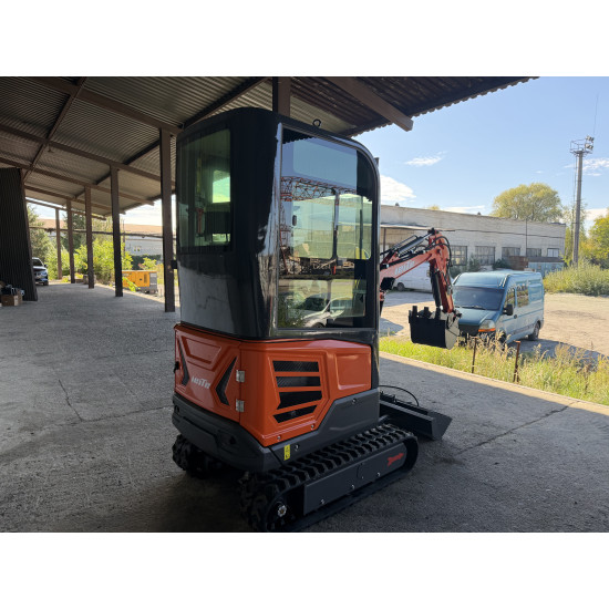 Міні-екскаватор LeiTe LT1018 CAB + швидкоз'єм, ковші 200 мм, 380 мм, 600 мм, 800 мм гідравлічний планувальний, гідро прижим, Ripper - Зображення 3
