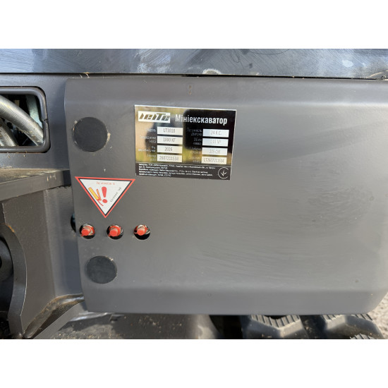 Міні-екскаватор LeiTe LT1018 CAB + швидкоз'єм, ковші 200 мм, 380 мм, 600 мм, 800 мм гідравлічний планувальний, гідро прижим, Ripper - Зображення 5